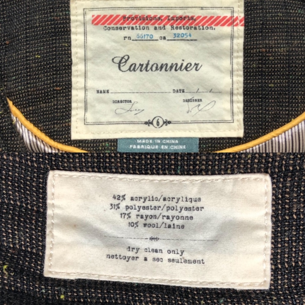 Anthropologie Cartonnier Blazer-c3 - Picture 8 of 8